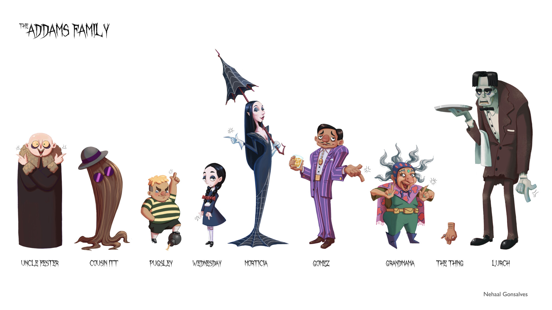 Nehaal Gonsalves - The Addams Family (Indian Redesign)