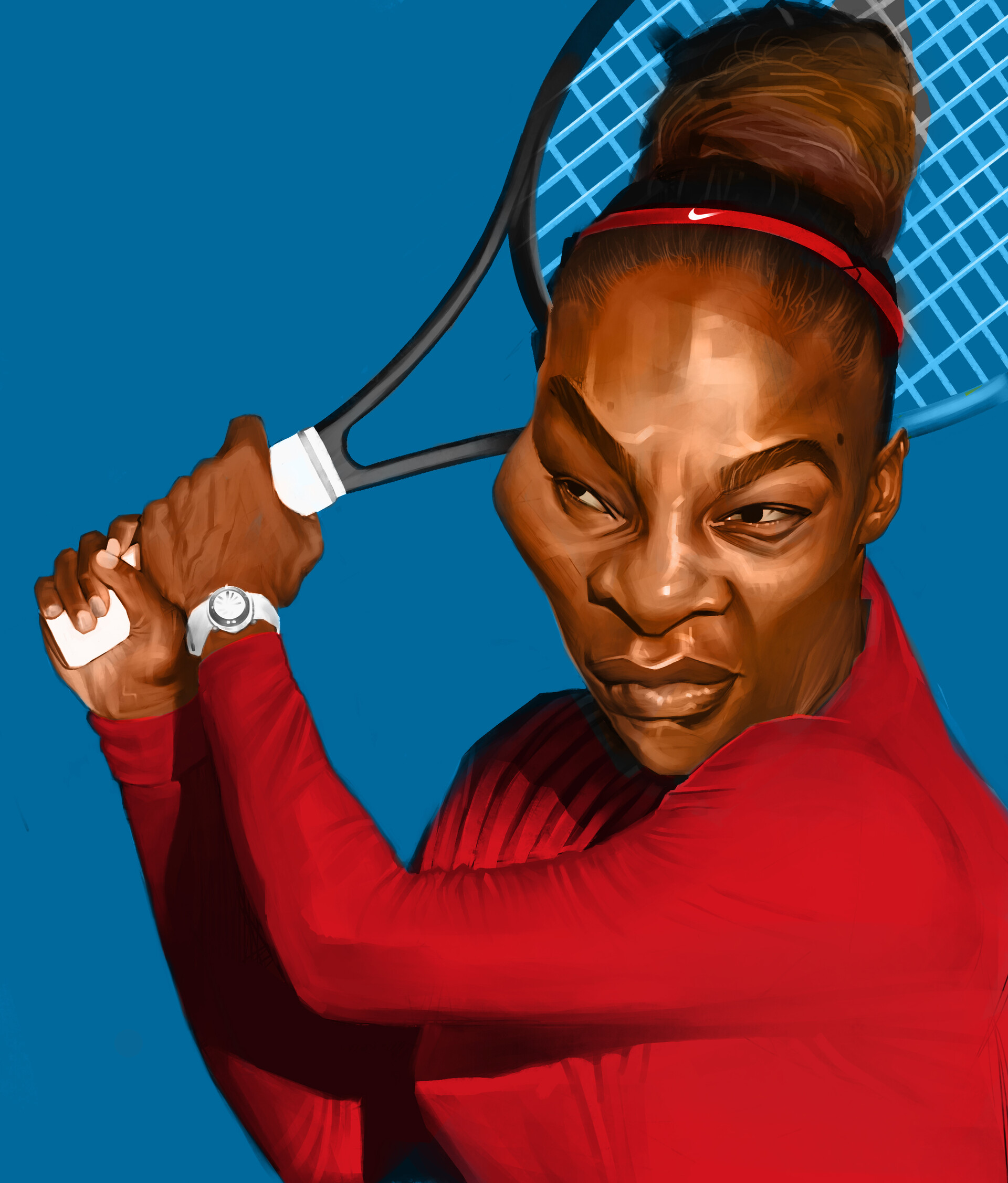 ArtStation Caricatura Serena Silliams Online