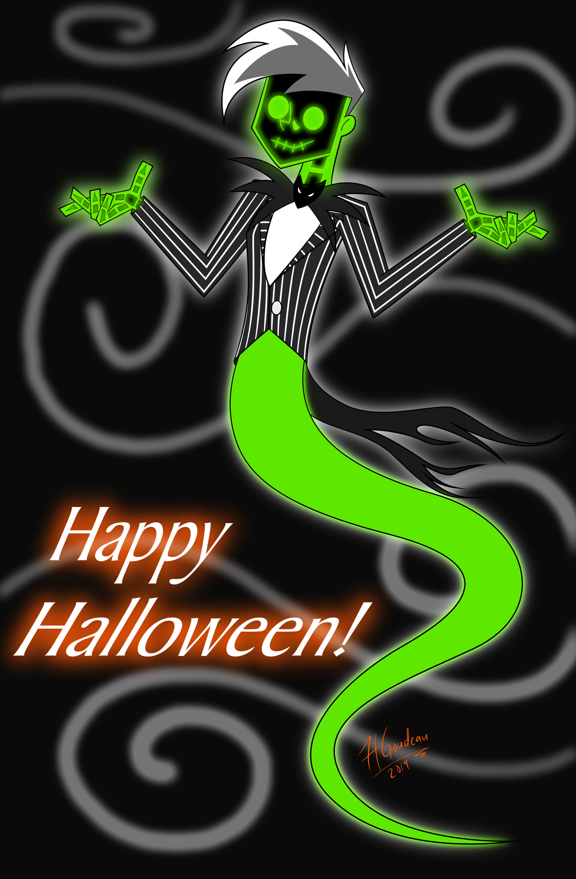 ArtStation Danny Phantom Halloween