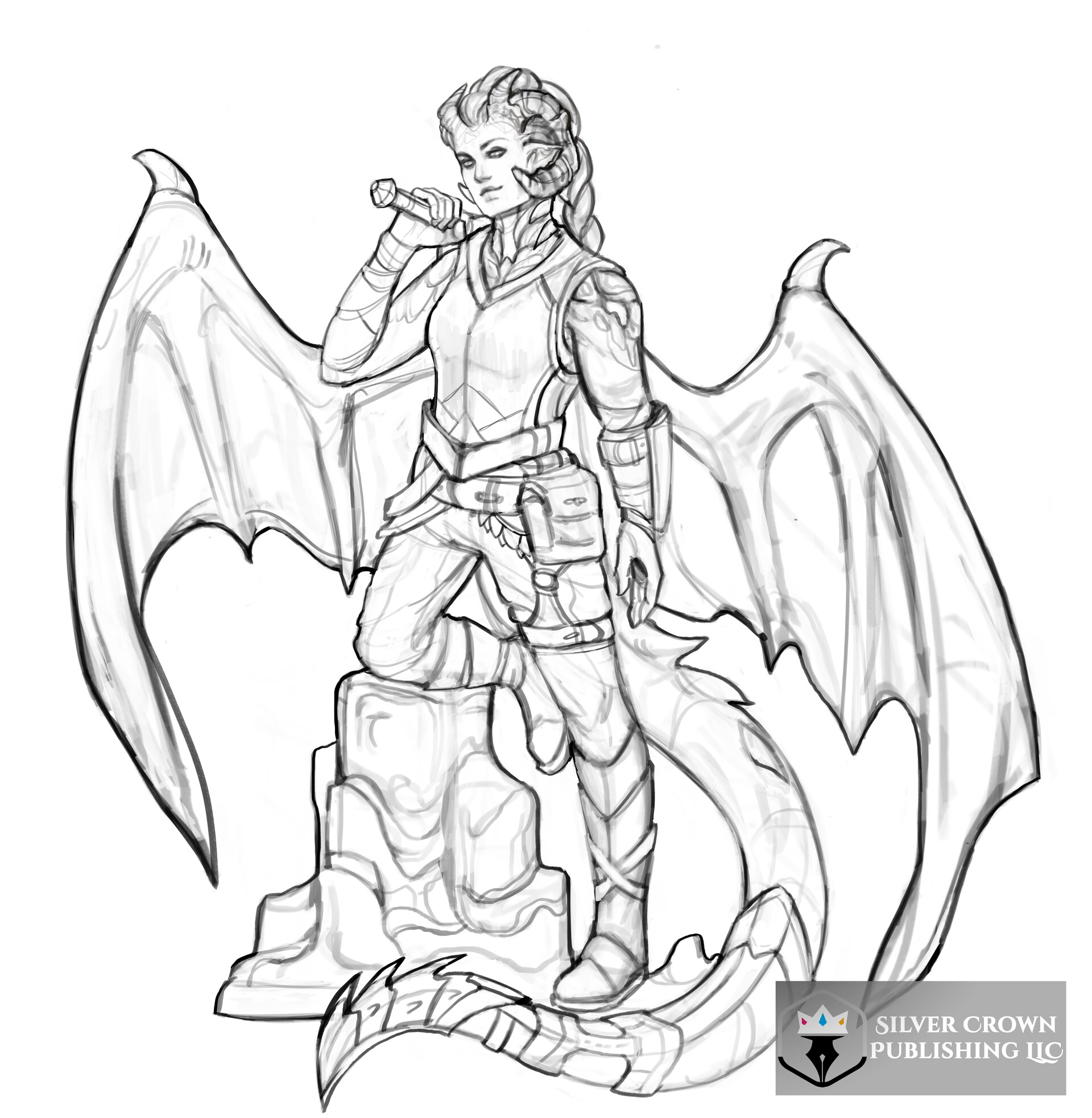 Alyssa T - Half-Dragon Race Character Concept