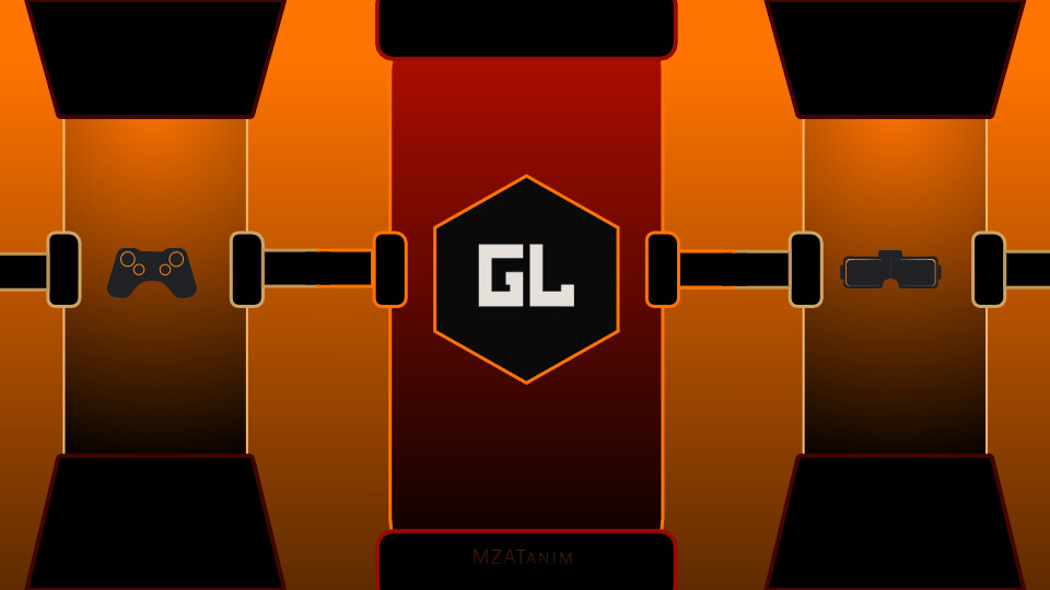 Concept 2 - version 4: This is the final version that was submitted and got accepted by the client. On the right you can see the graphic design of the banner being used as the discord server banner of Hanze Game Lab.