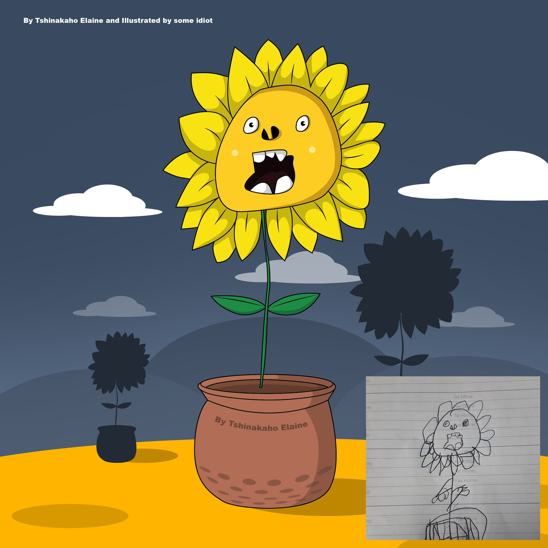 ArtStation STUPID FLOWER ILLUSTRATION BY MUTHAPHULI SYDNEY