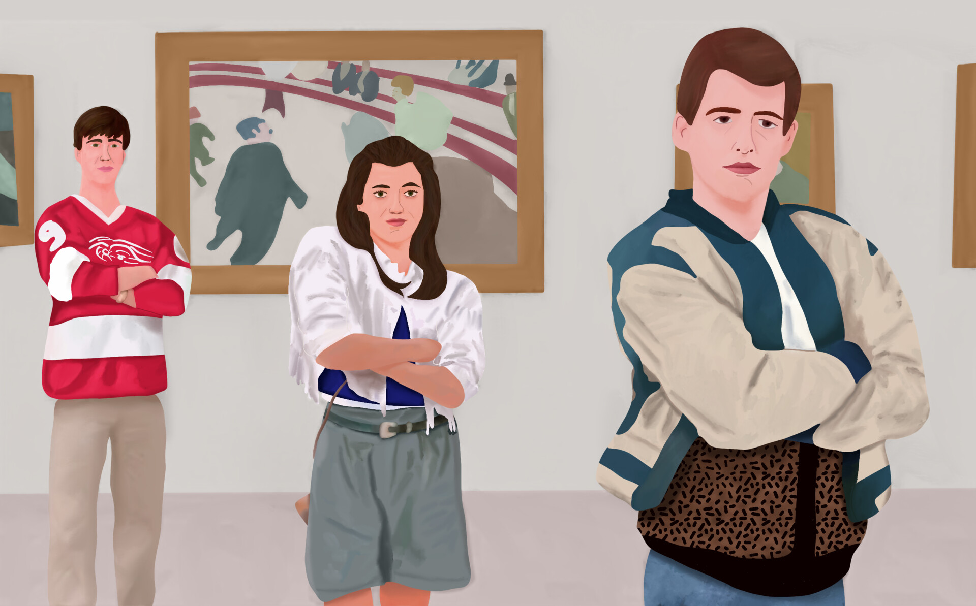 ArtStation Ferris, Sloane, and Cameron at the Art Institute of Chicago