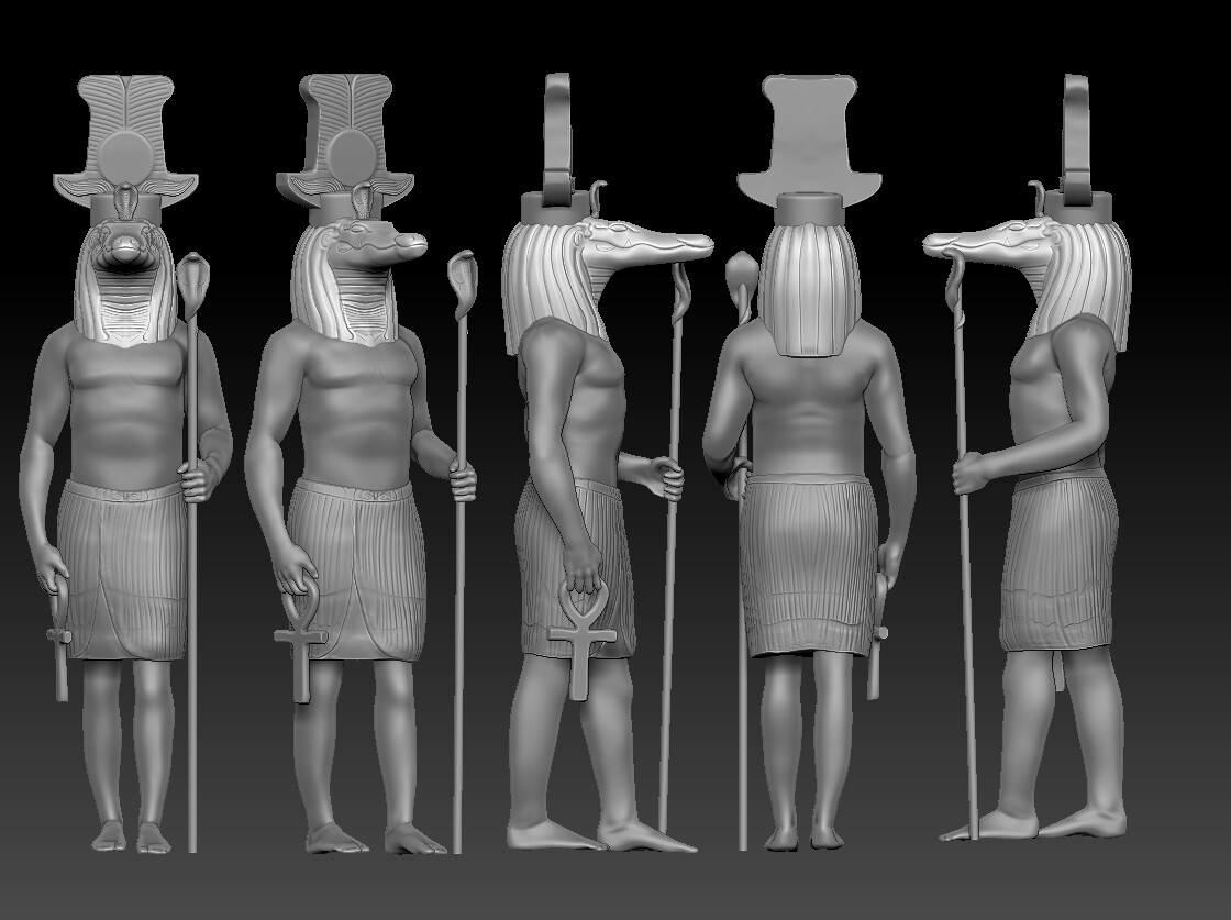 ArtStation "Egypt God Statues"