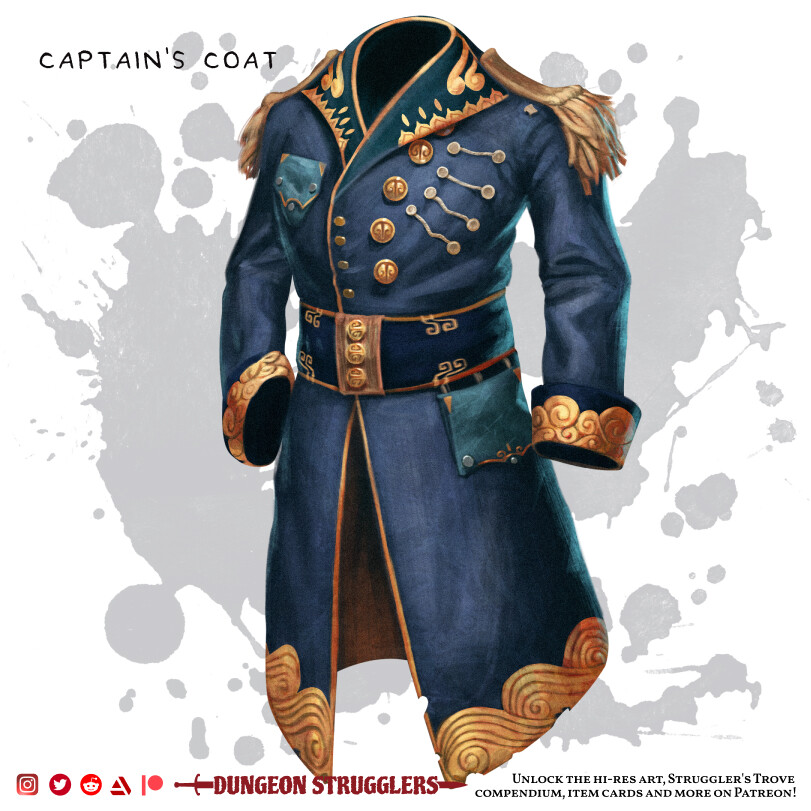 ArtStation - Captain&amp;#39;s Coat