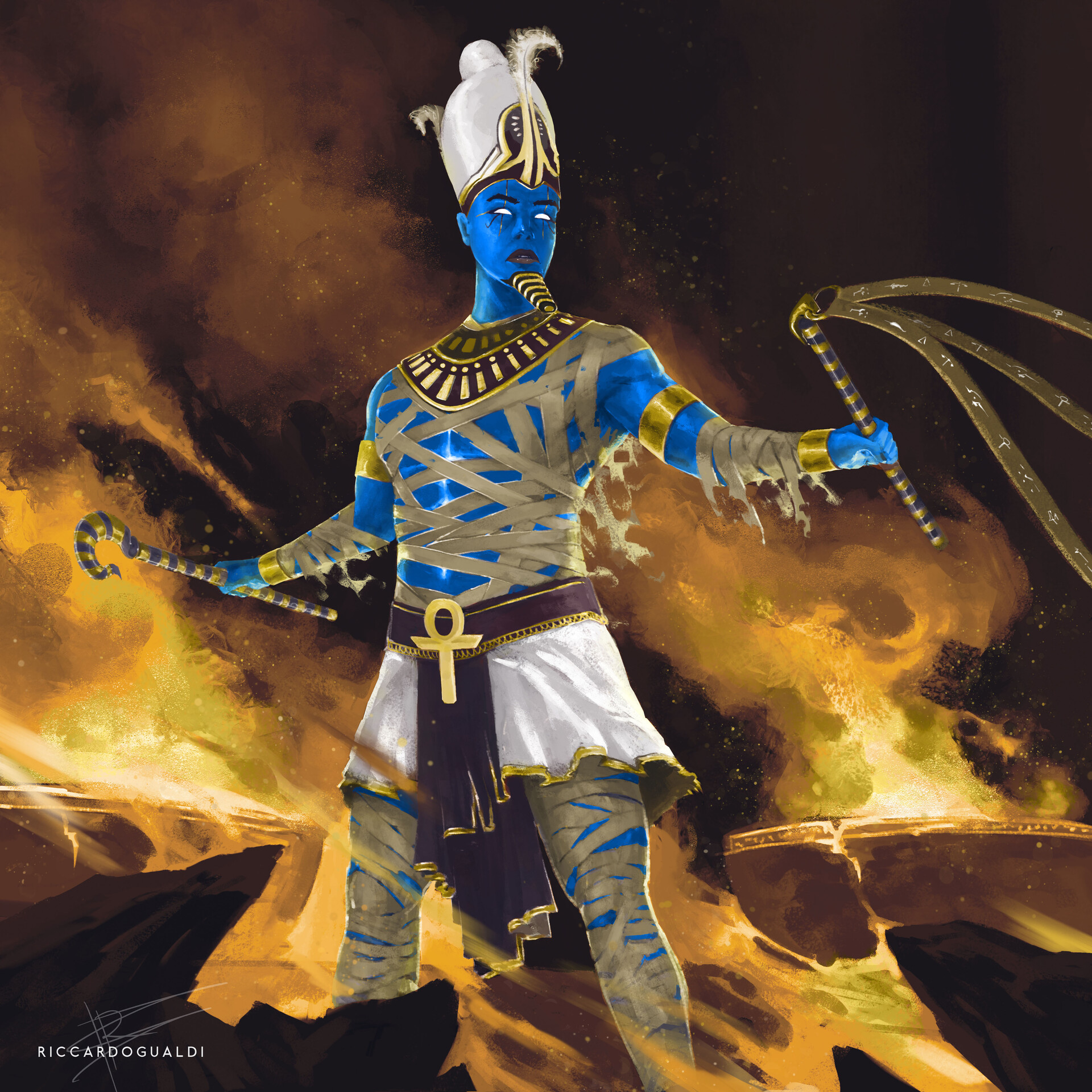 Artstation Osiris God Of The Underworld