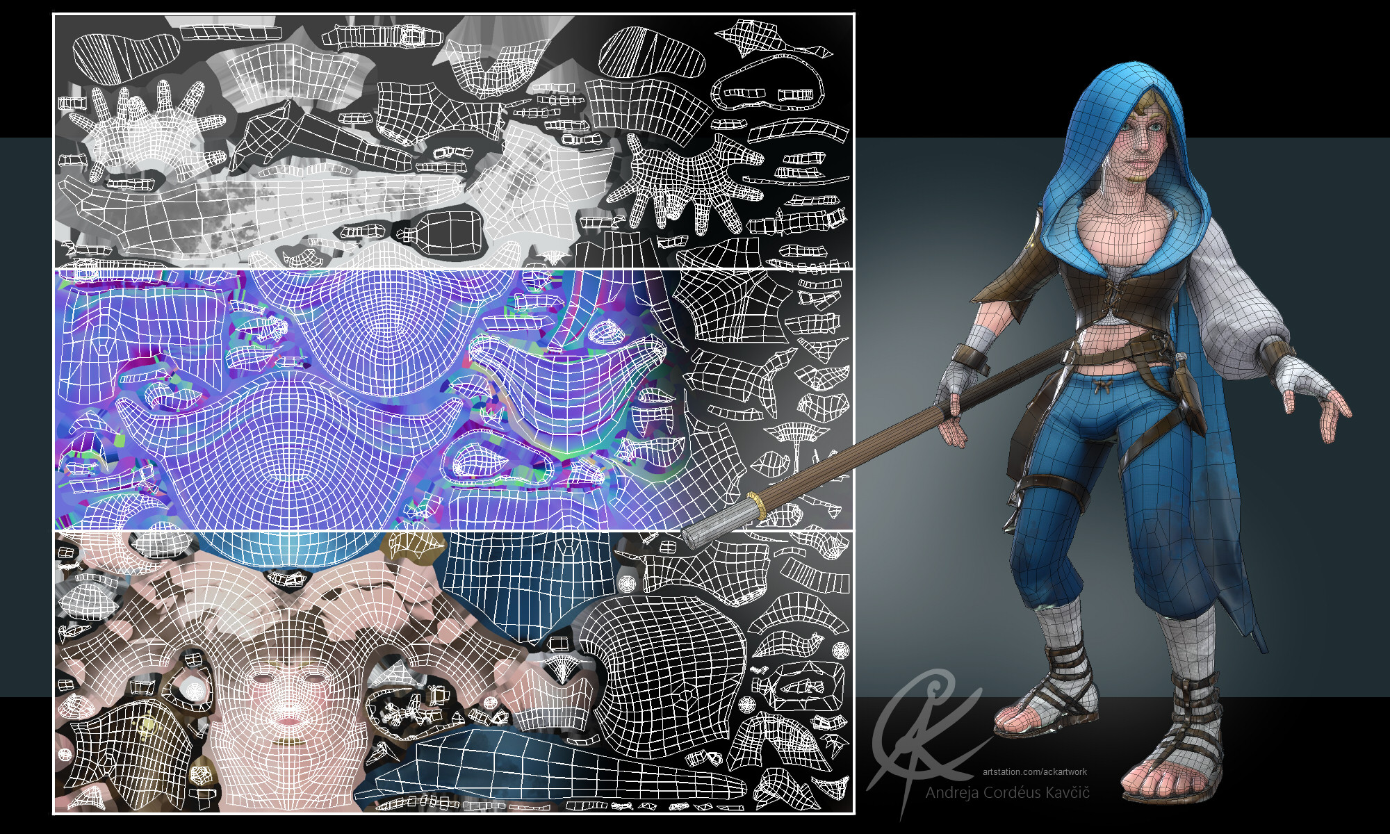 UVs and wireframe.