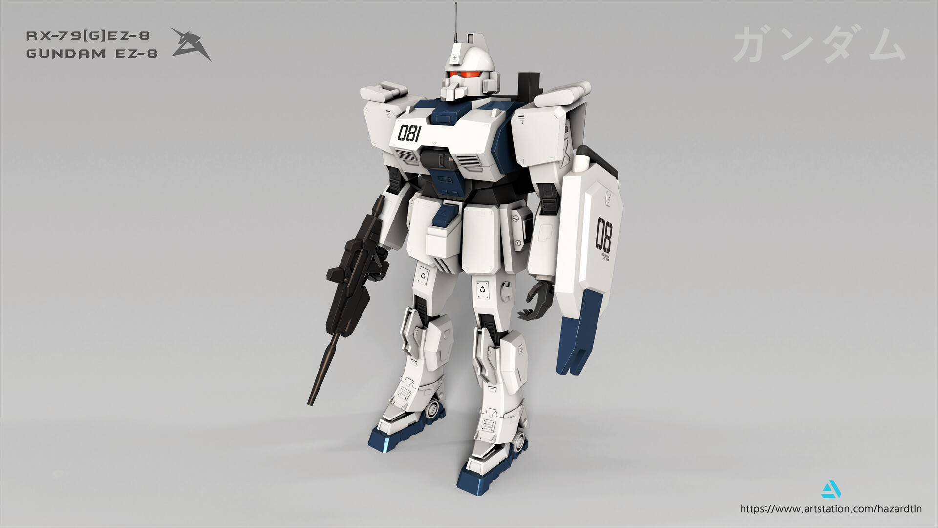 Artstation Gundam Ez8 Rx 79 G Ez 8 ガンダムez8