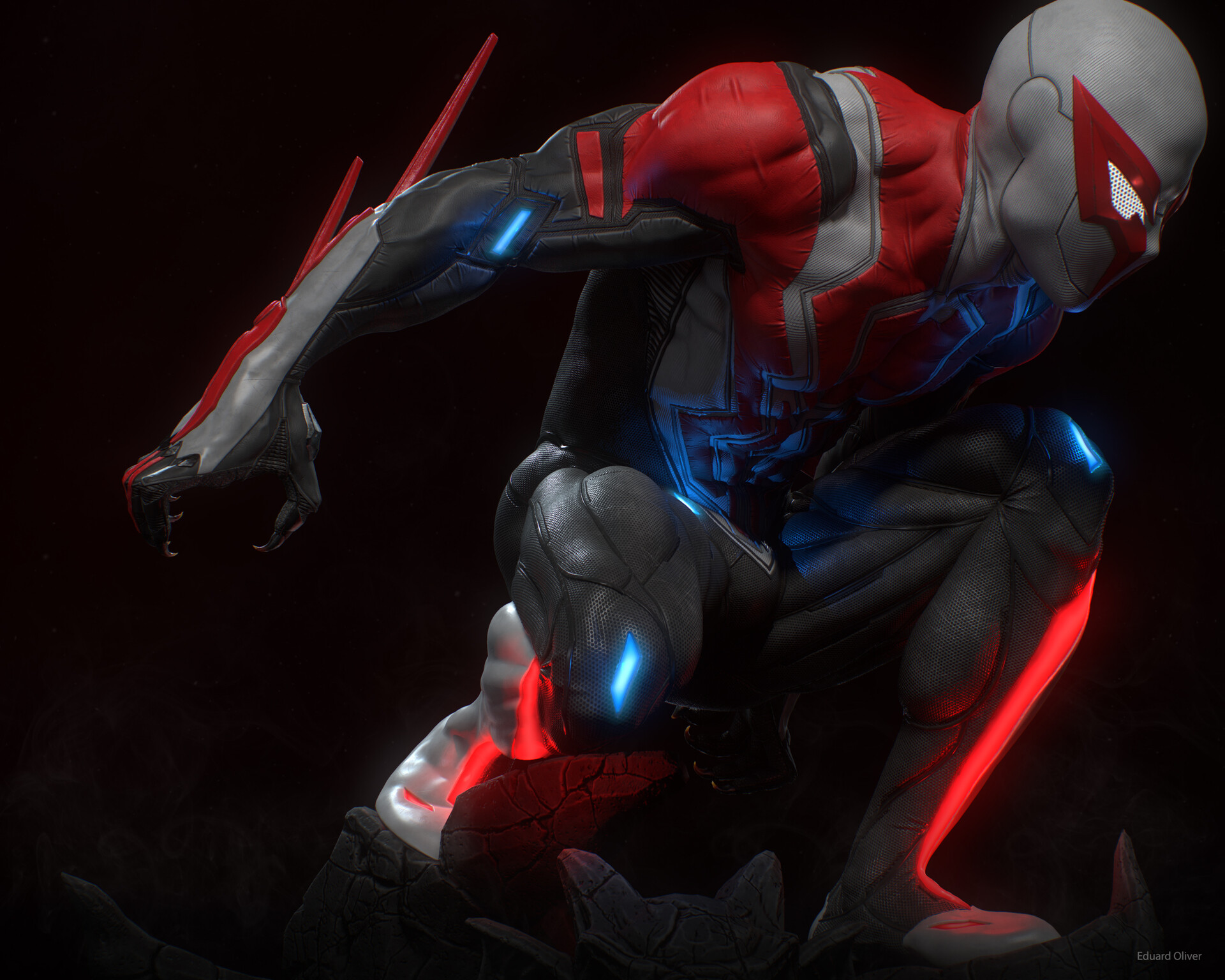 ArtStation - Spiderman 2099 - Fan art, Eduardo Yañez