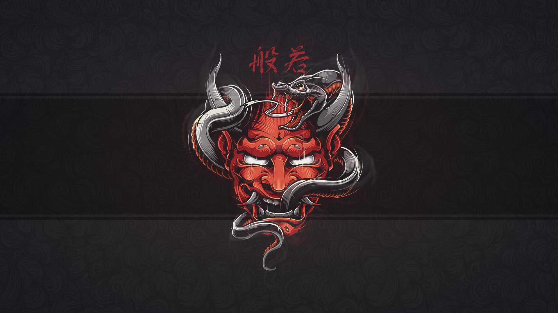 Oni Mask oni black and white HD phone wallpaper  Pxfuel