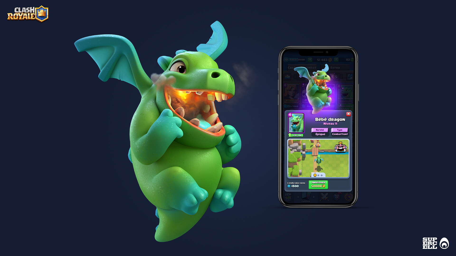 Artstation Clash Royale Baby Dragon Ocellus Services