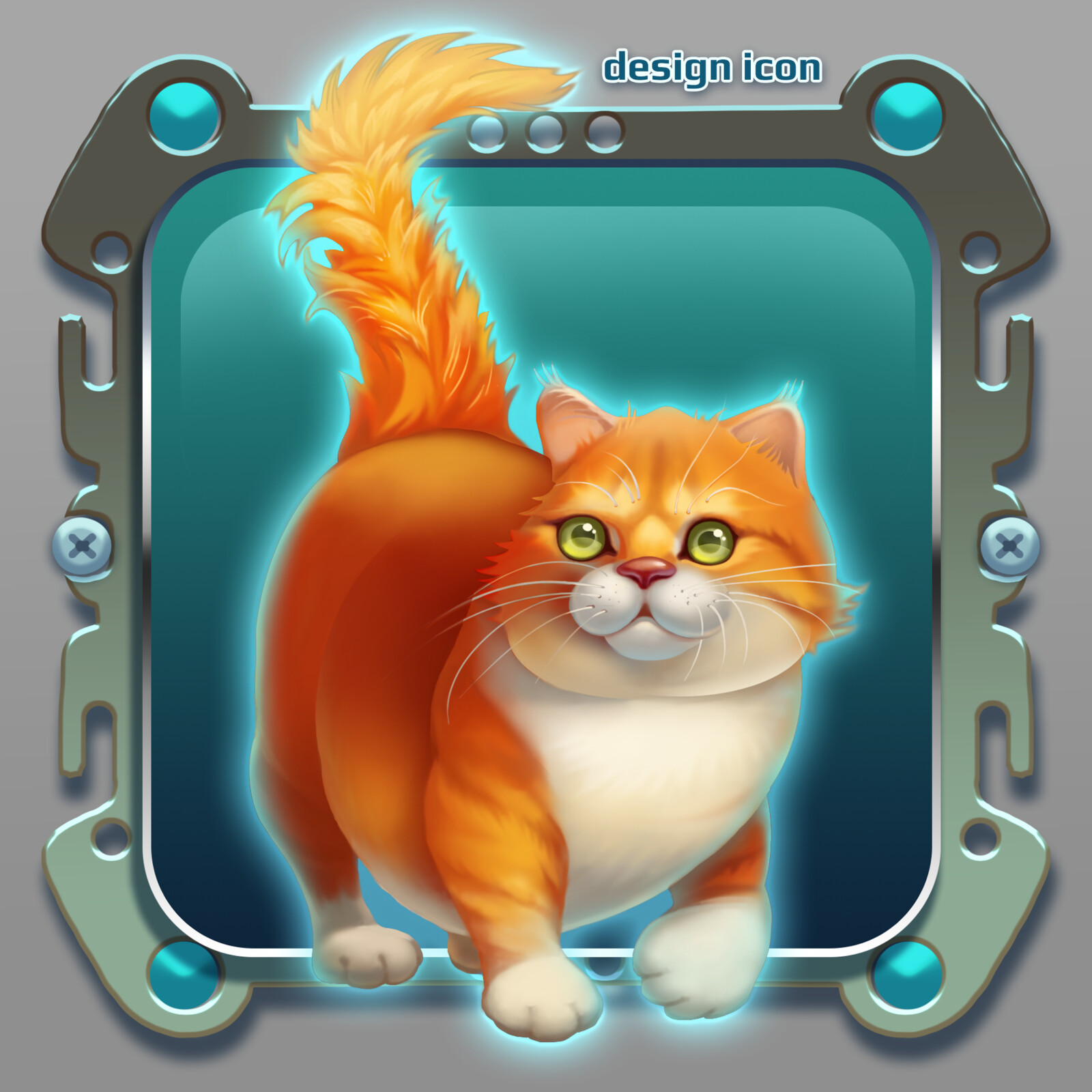 design game icon cat