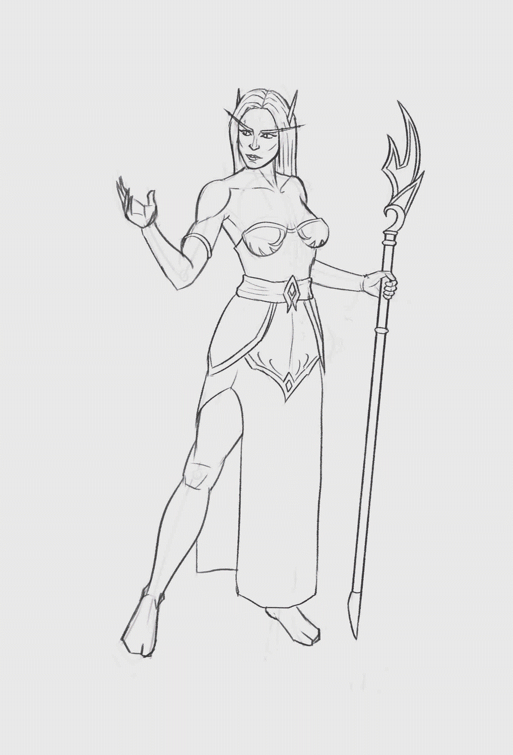 ArtStation - Blood Elf Frost Mage