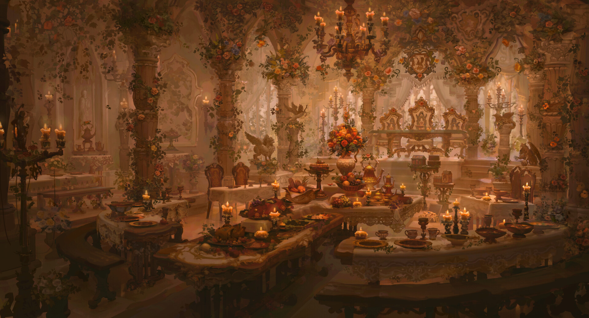 ArtStation - Fantasy Banquet Hall 2