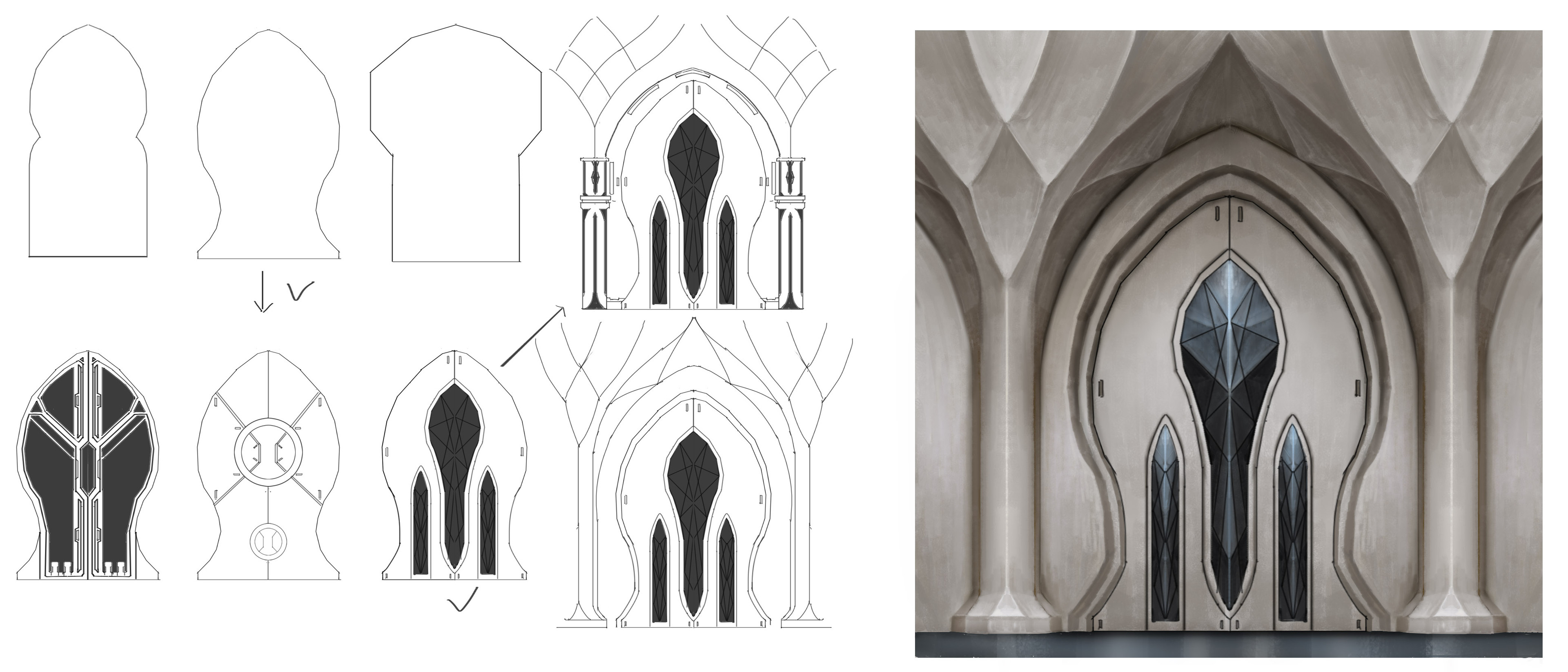 Basic Style of Column and Door