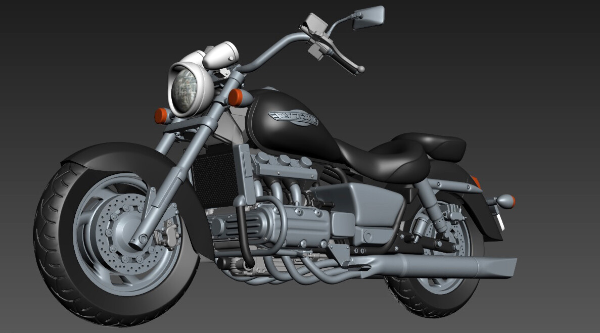 ArtStation 3D PRINT 98 honda valkyrie gl1500