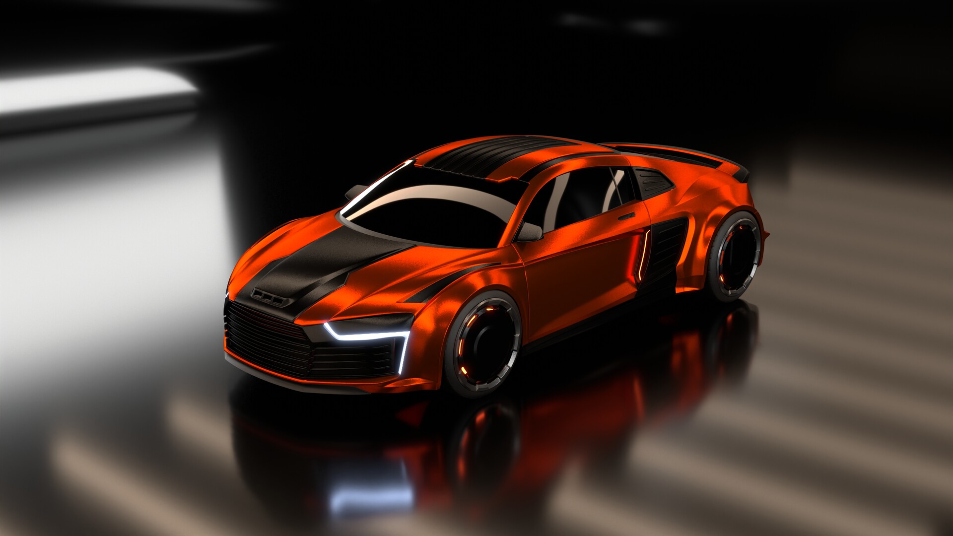 ArtStation Audi C Tron Amber
