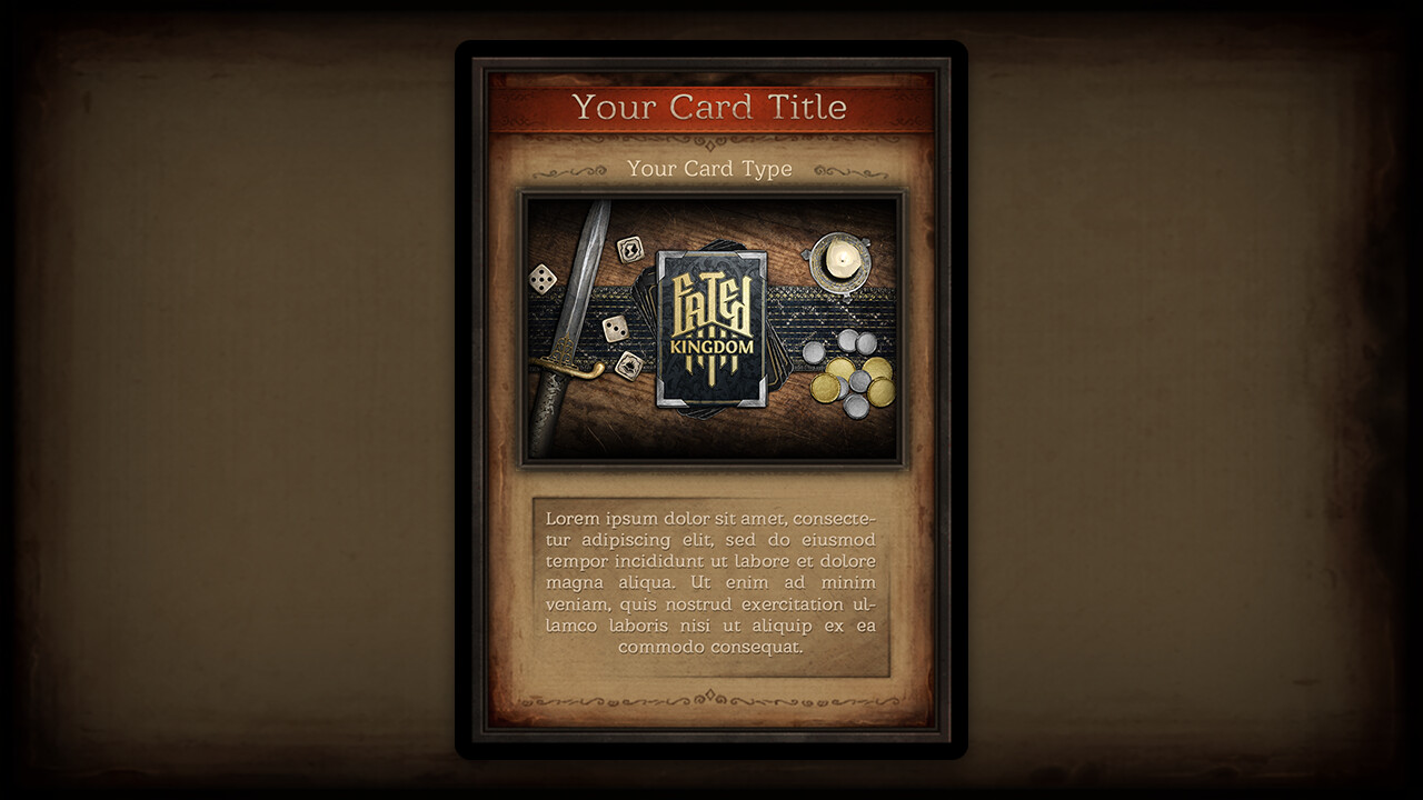 Vladimir T. Fantasy Card Template (with illustration)