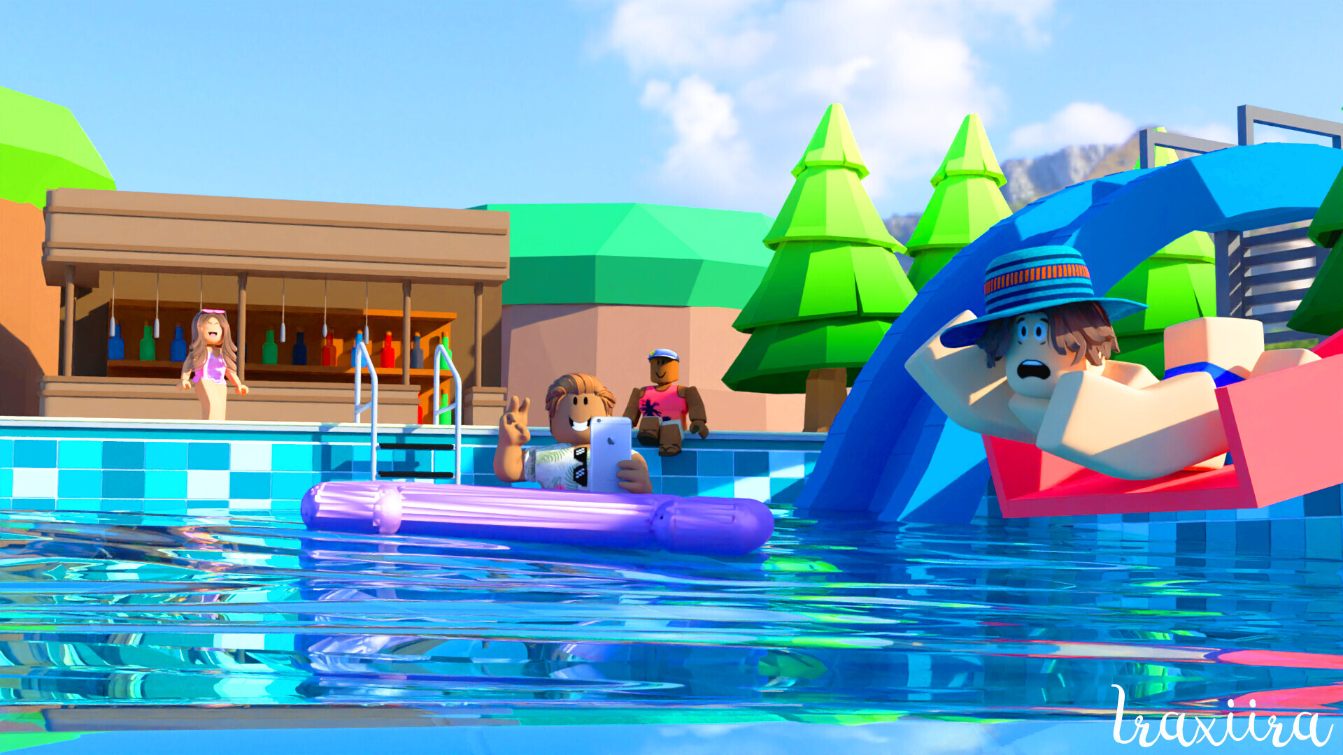 ArtStation Its The Summer Pool Party artstation-its-the-summer-pool-party
