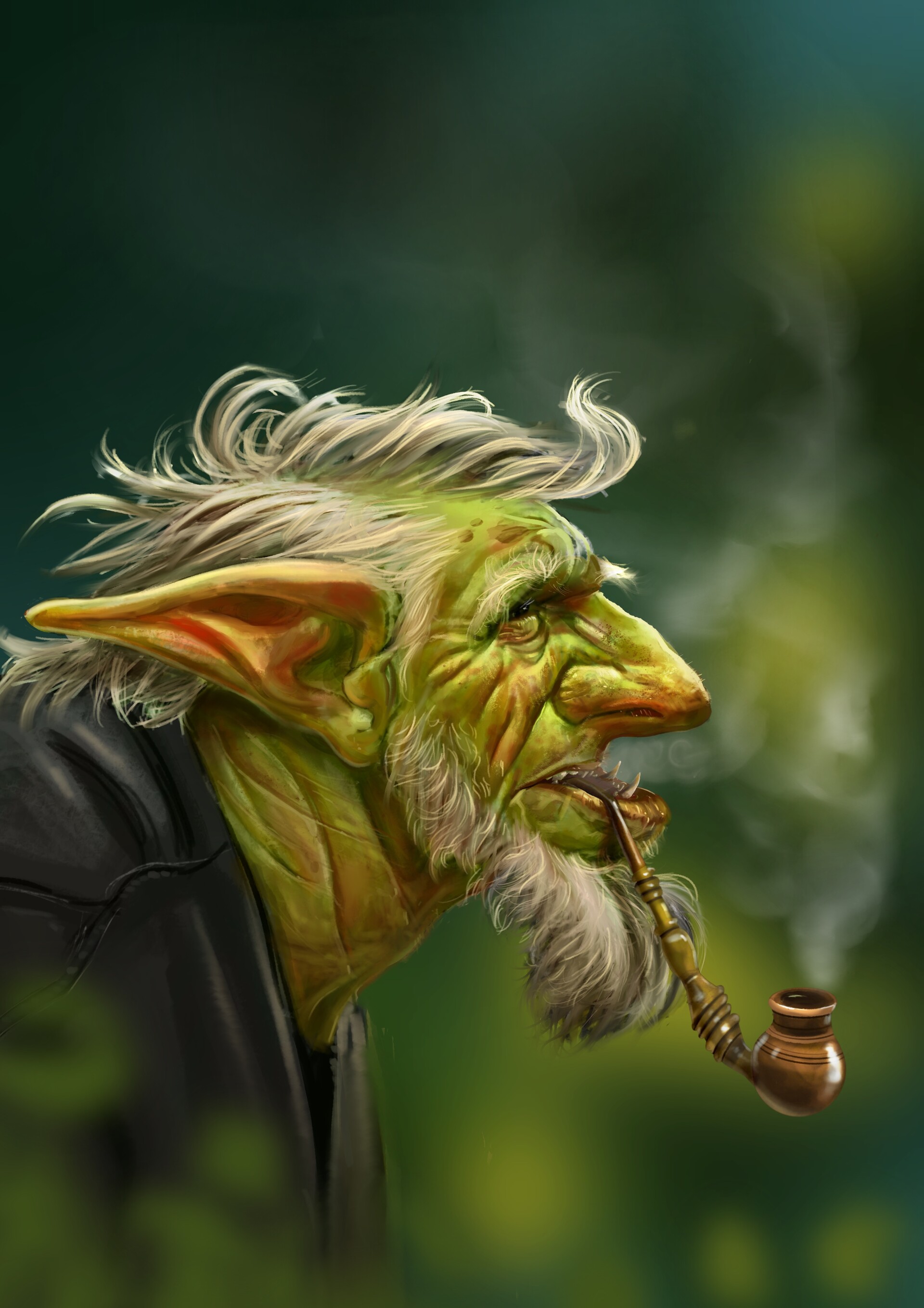 ArtStation - Smoking Goblin
