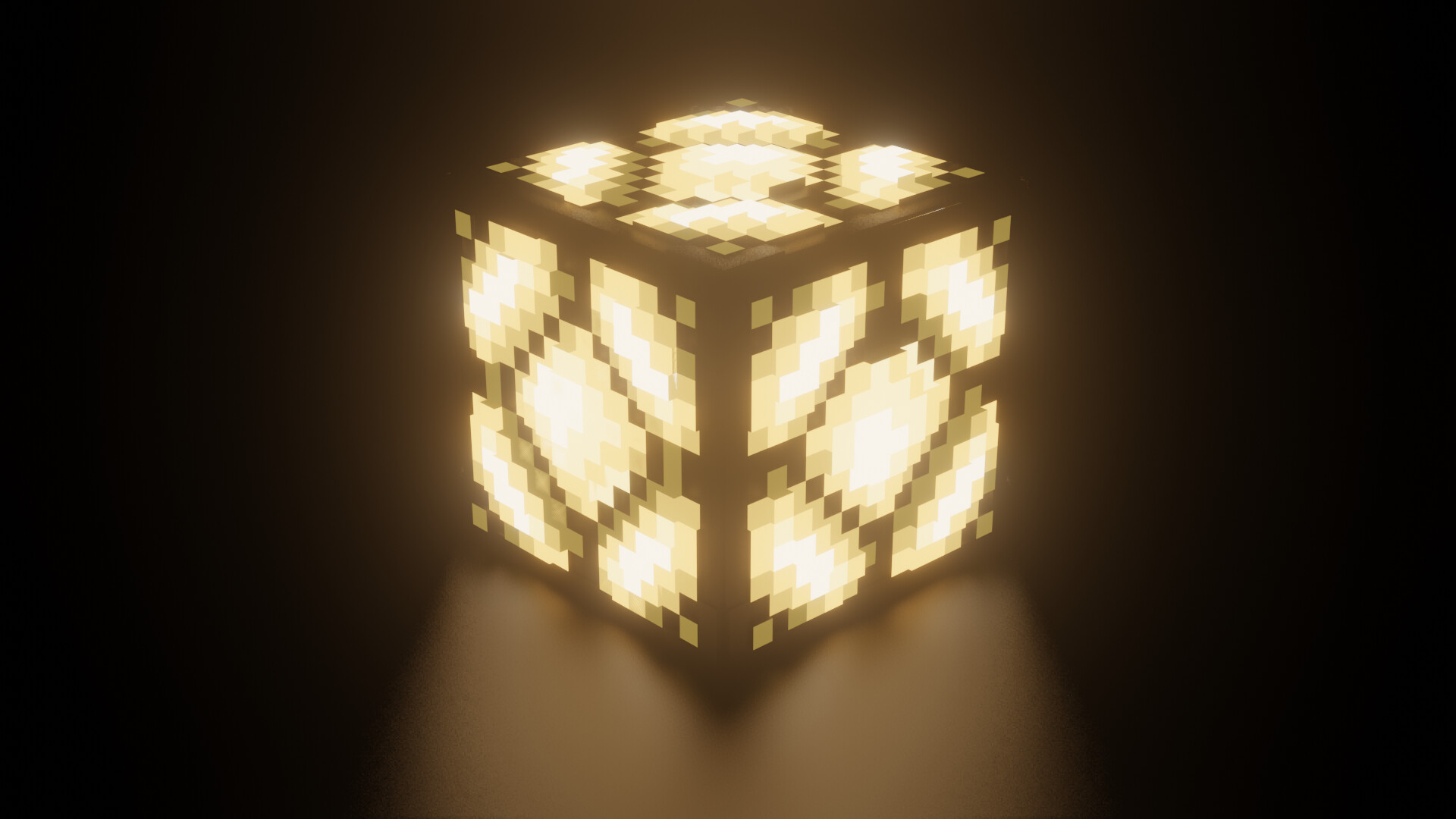 ArtStation - Minecraft redstone lamp render