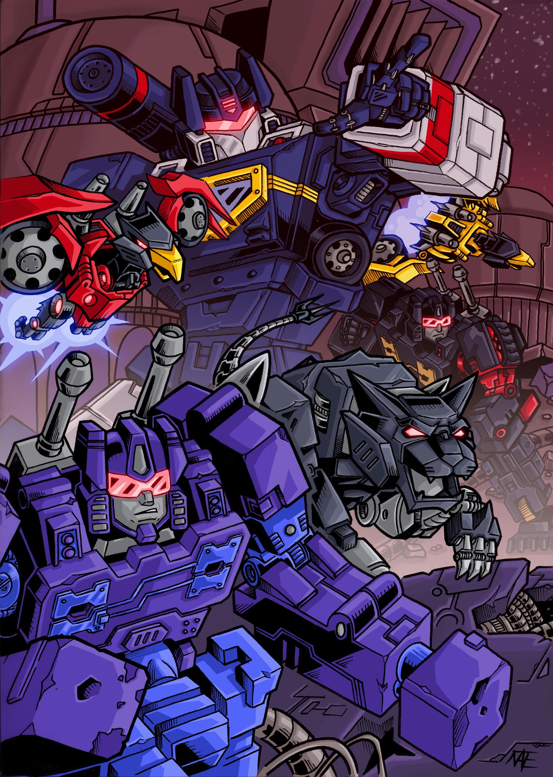 Fan Art of Soundwave from IDW's Transformers comics. 
