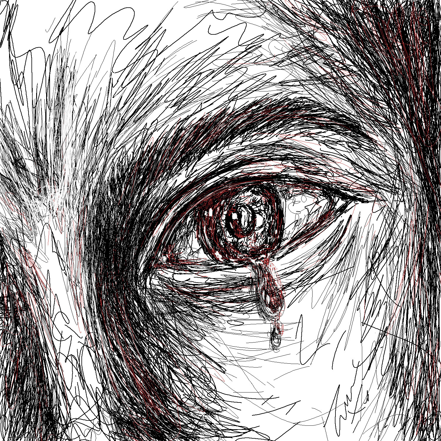 mystic eye crying blood distressed icon 9564338 Vector Art at Vecteezy
