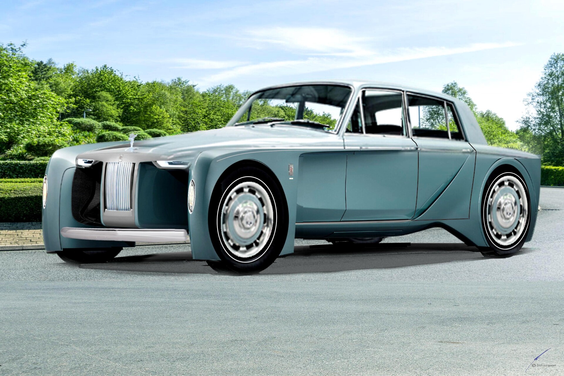 Lộ diện mẫu xe điện siêu sang Silent Shadow của RollsRoyce  AutoMotorVN