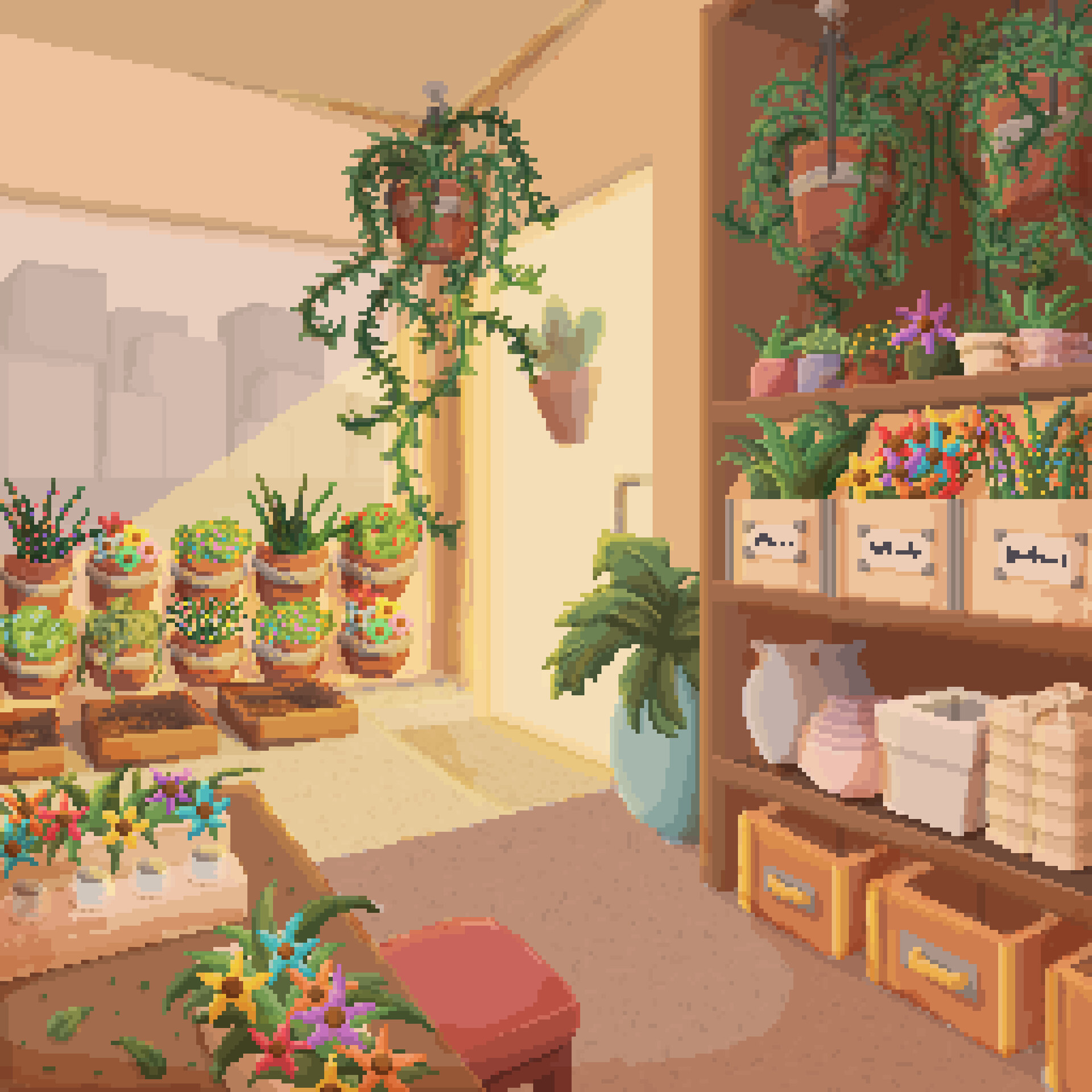 ArtStation - Pixel Florist Shop