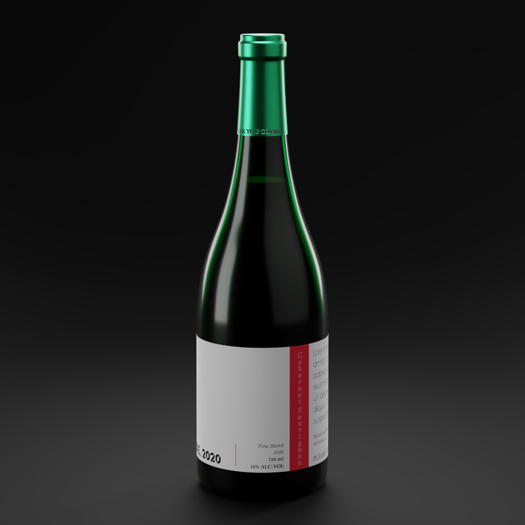 ArtStation - Wine Bottle // Still