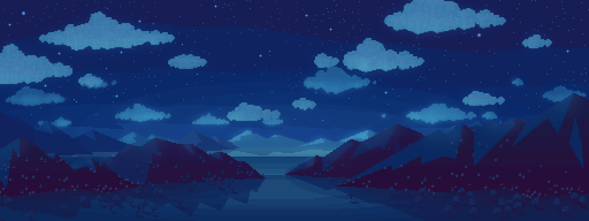 ArtStation - Pixel Landscape - Game Background