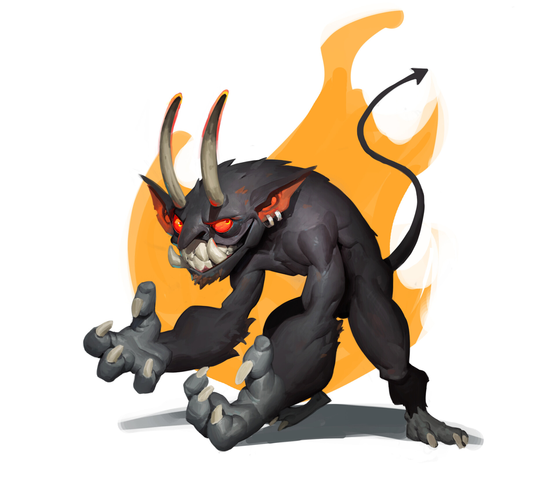 Имп 2022. Имп фэнтези. Imp Art. Devil character Design.