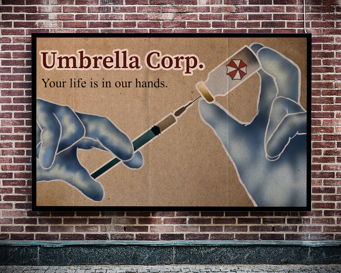 ArtStation Vintage advertisement inspired by Umbrella corporation