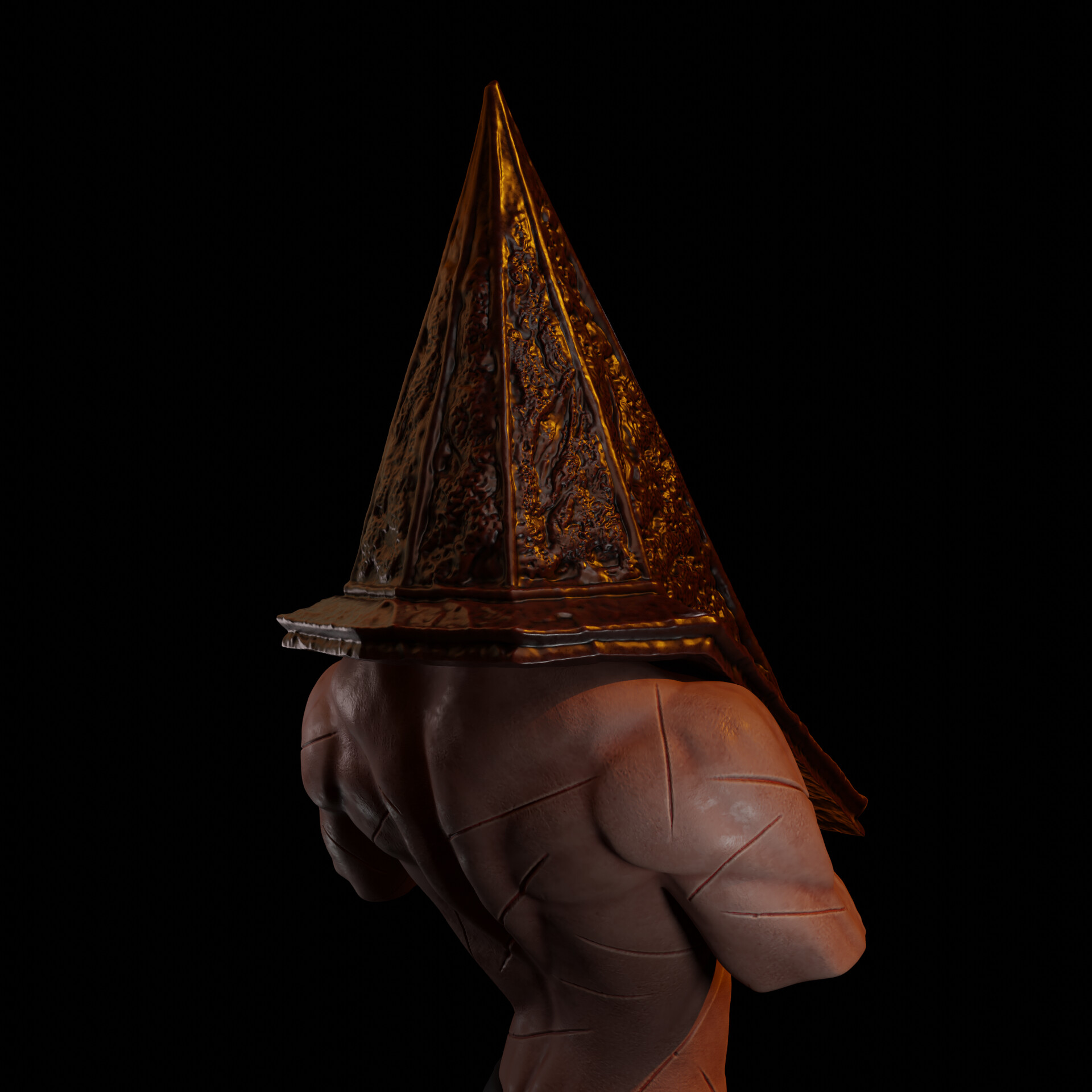 Pyramid Head Silent Hill Bust Sculpt With Mini Canvas -  Finland