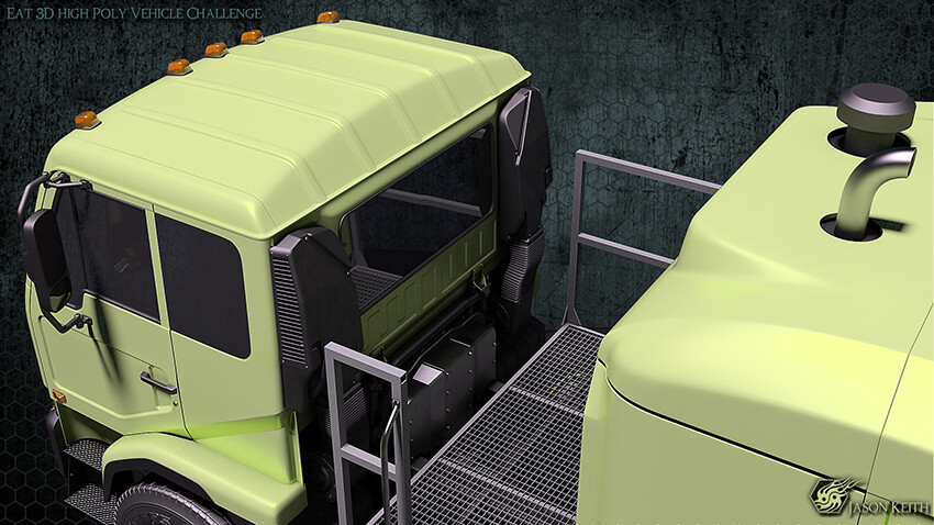 My winning entry for the High Poly Vehicle Modeling Contest. Unfortunately, Eat3D.com no longer exists. That was a fantastic tutorial site. Street Sweeper - Top Cabin