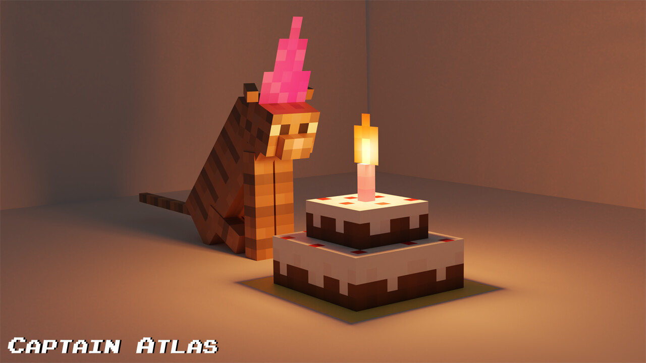 ArtStation - Sad birthday Cat