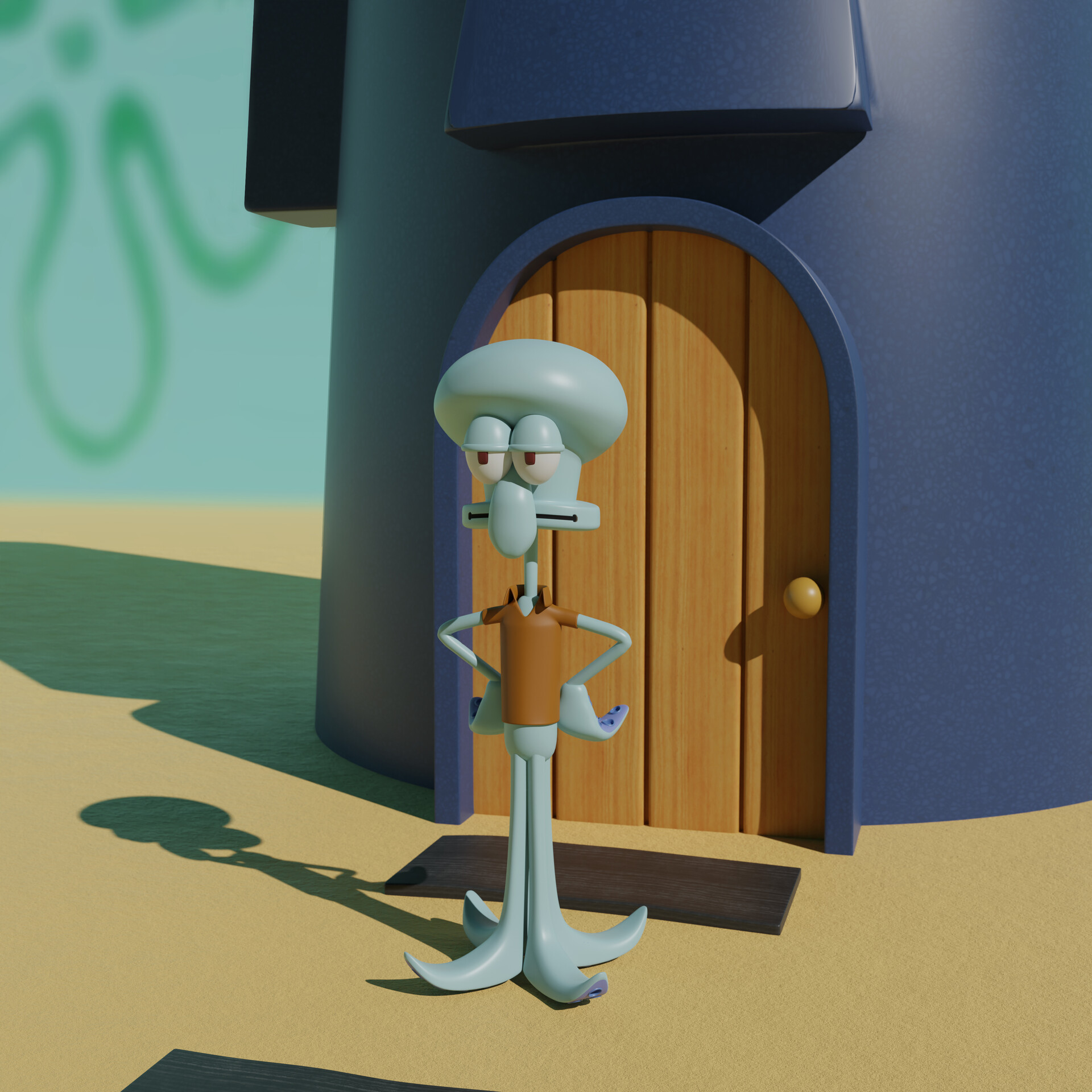 ArtStation - Squidward with his house