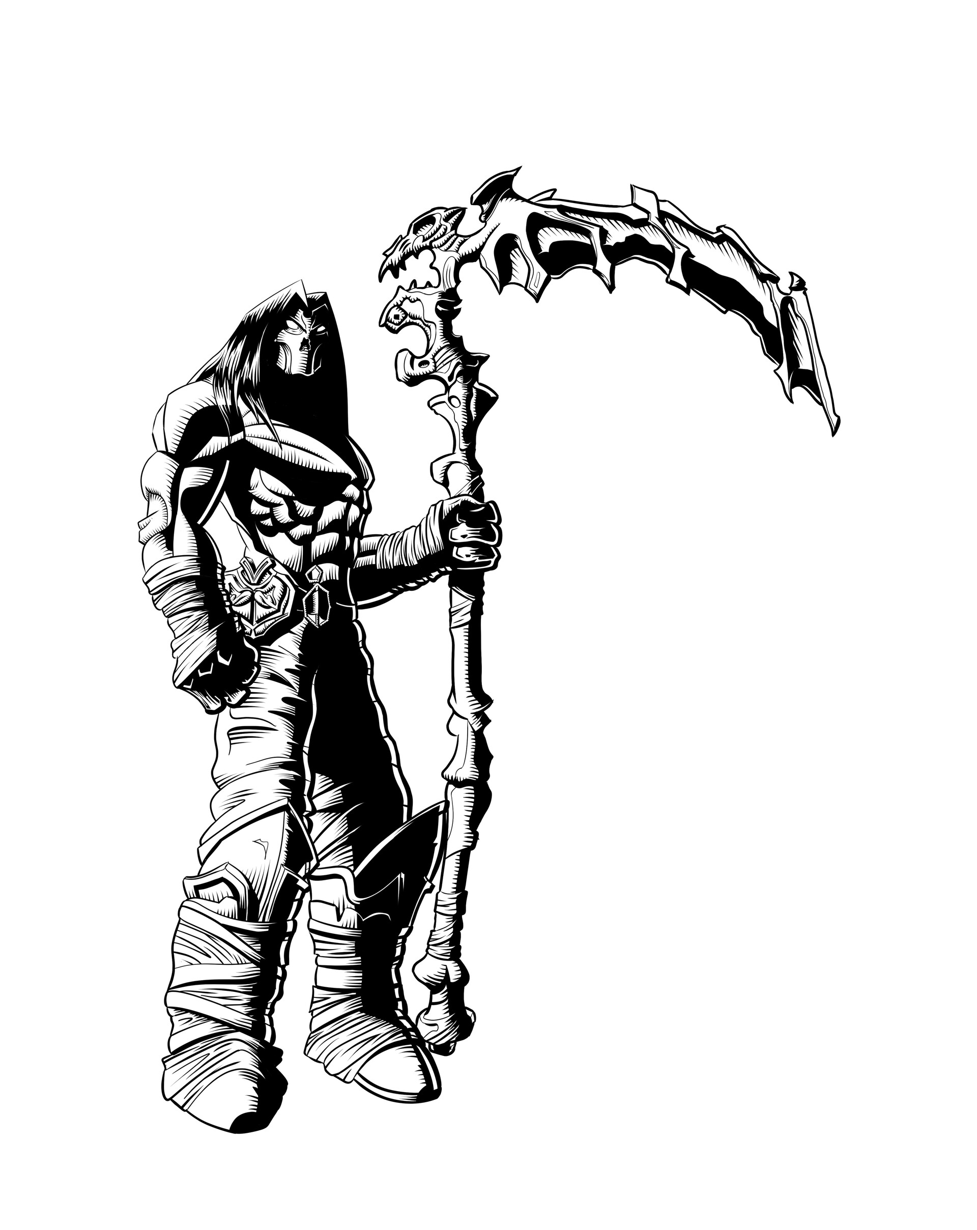 ArtStation - Death - From Darksiders, image size:1920x2417