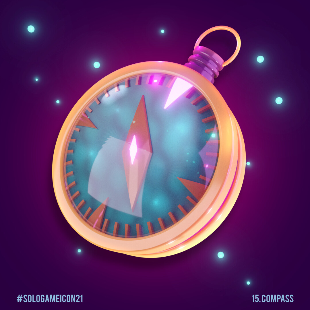 ArtStation - SoloChallenge2021:Game icon set - COMPASS