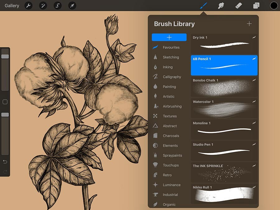 Как удалить рисунок в procreate
