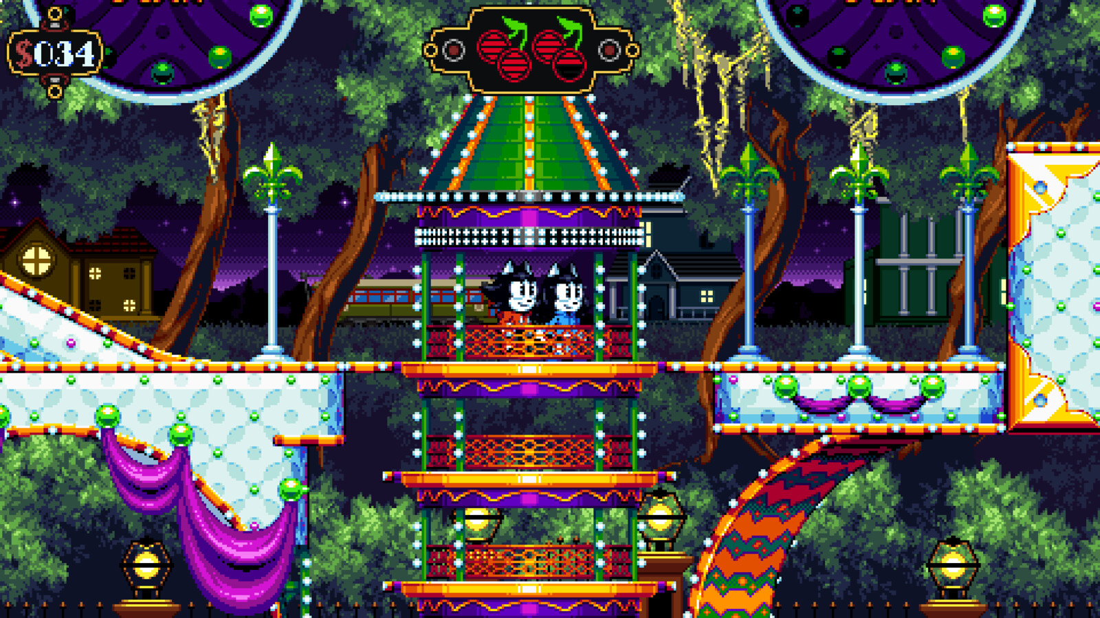 Electric Park - Kyle and Lucy environment pixel art