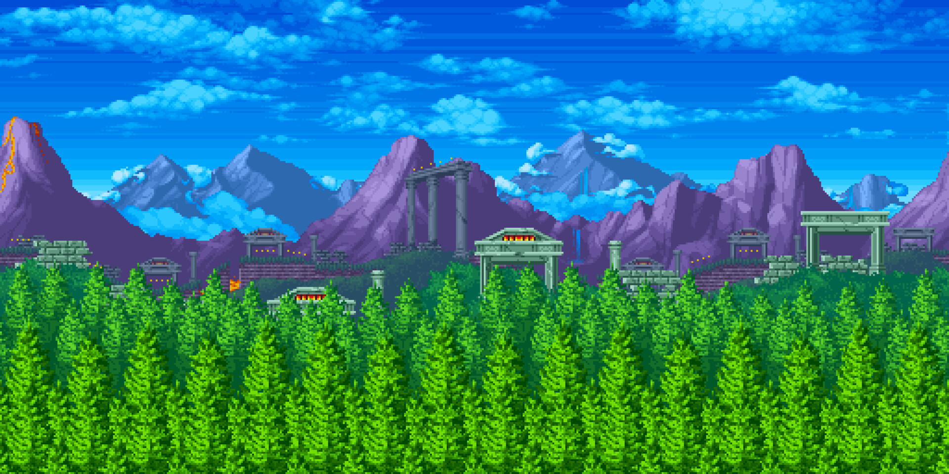 ArtStation - Green Hill Background Remake