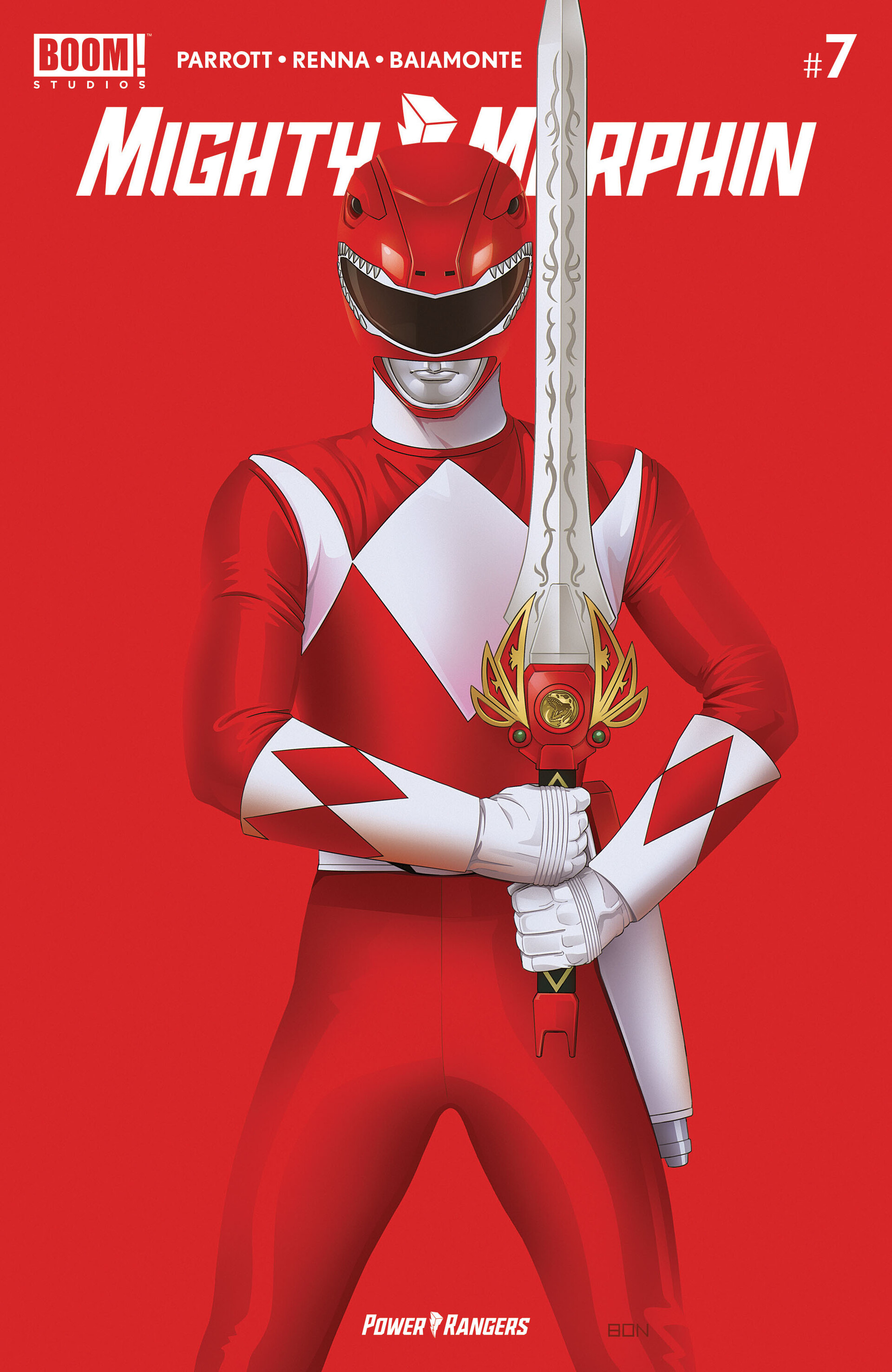 ArtStation - Mighty Morphin #7 Red Ranger Cover