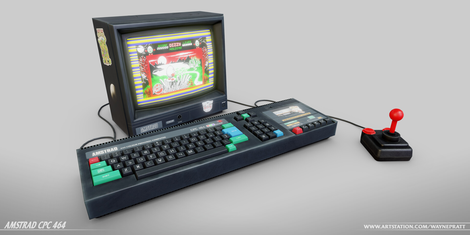 Ordinateur Vintage Amstrad CPC 464 – Fait En France, état D'occasion Fonctionnel