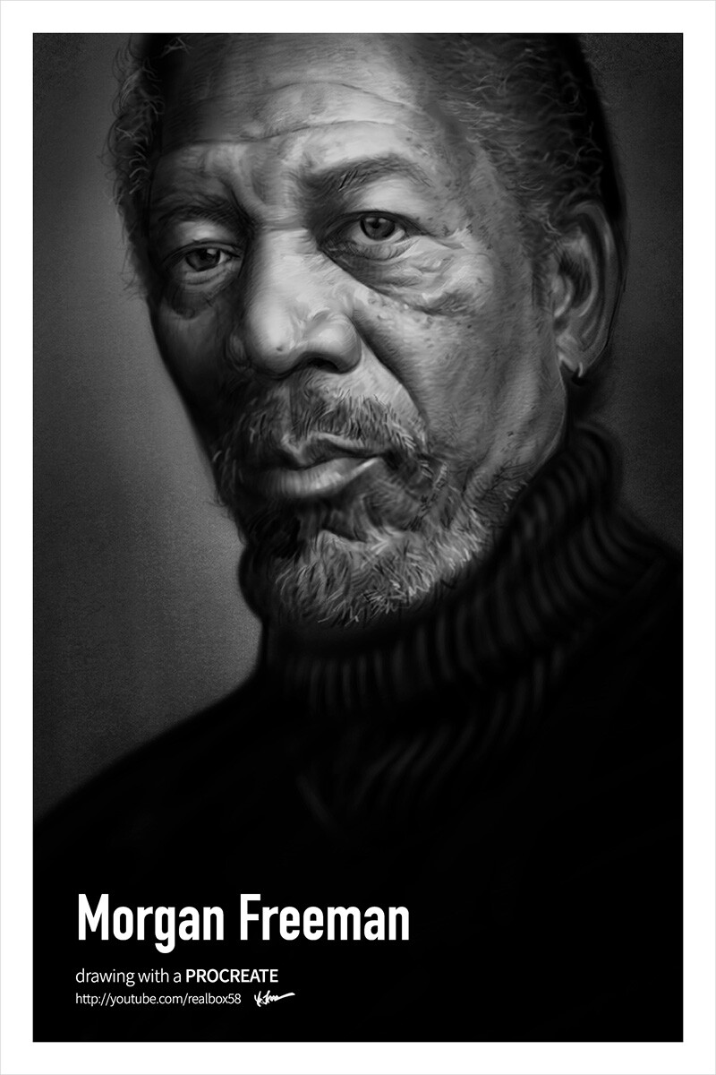 Artstation Morgan Freeman 8917