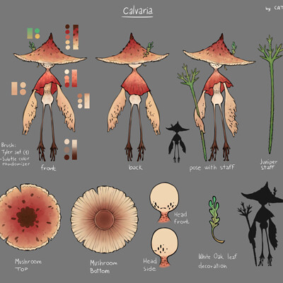 Ana ambroz calvaria mushroom character