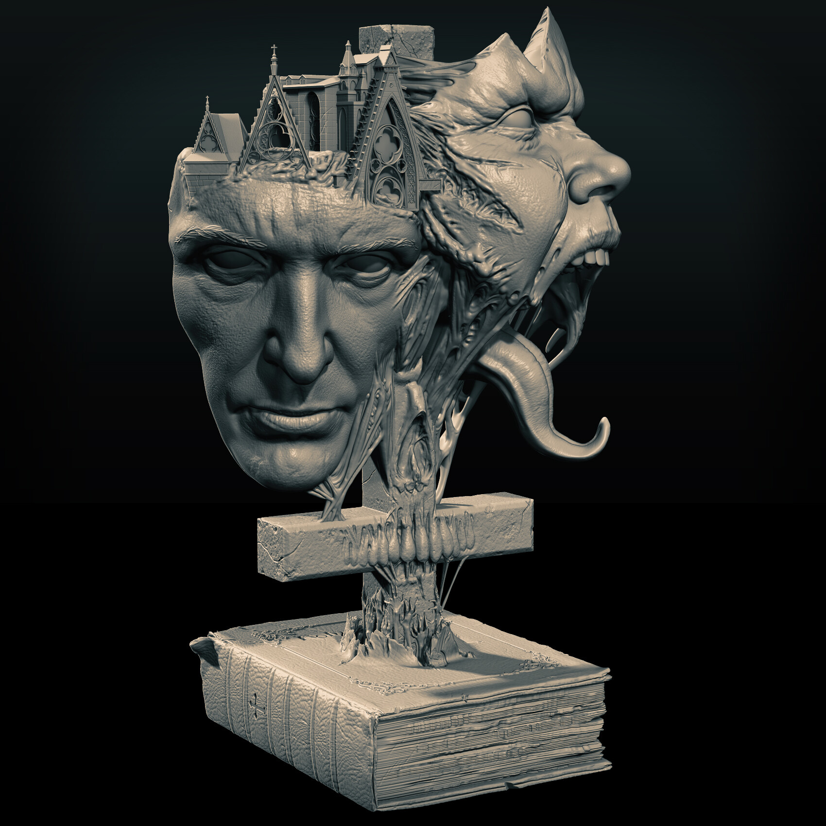 Danko artstation - Exorcist tribute diorama