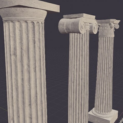 greek columns ionic