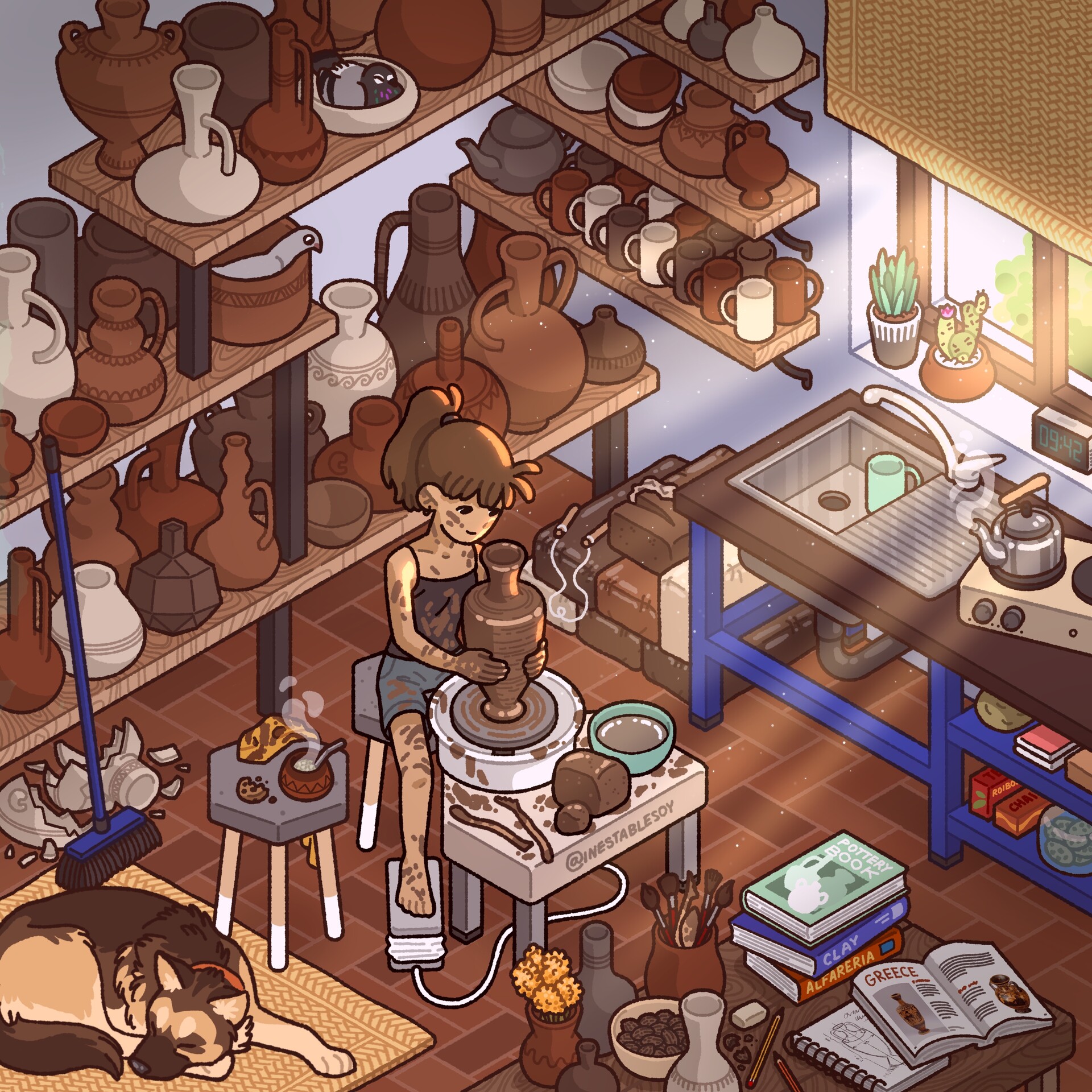 ArtStation The pottery studio