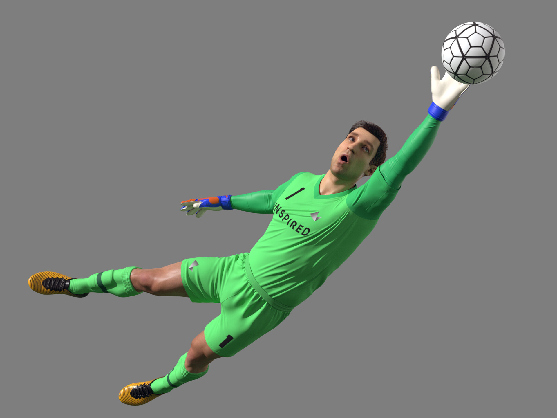 ArtStation Football Promotional Image Goalkeeper